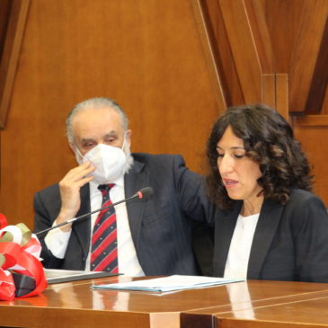 Cerimonia di inaugurazione dei busti marmorei dei magistrati Giovanni Falcone e Paolo Borsellino donati al Tribunale di Massa Carrara